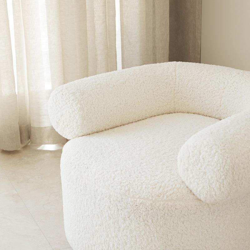 Lamb Velvet Sofa Chair Photo - Pacisia