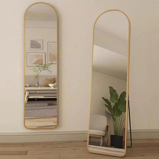 Large Nordic Mirrors Standing Full Body Quality Arch Mirrors Frame Big Size Espejo De Cuerpo Completo Room Decoration Aesthetic - Pacisia