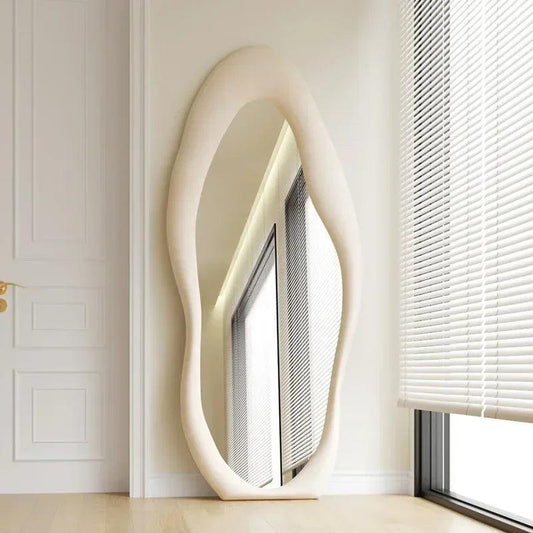 Large Wall Decorative Mirror Nordic Hanging Floor Irregular Cosmetic Full Body Mirror Bathroom Espejo Joyero Decoration Home - Pacisia