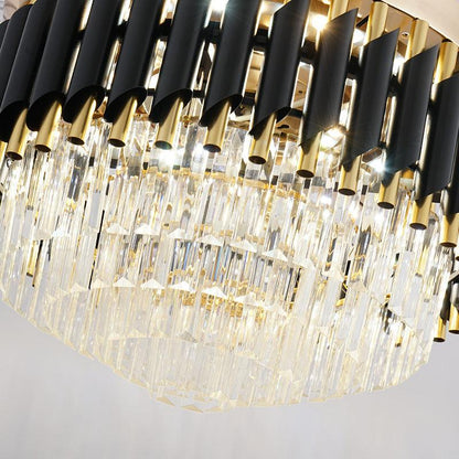 LED Frequency Conversion Fan Light Crystal Chandelier - Pacisia