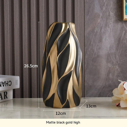 Light Luxury Advanced Creative Living Room Decoration Ceramic Vase - Pacisia