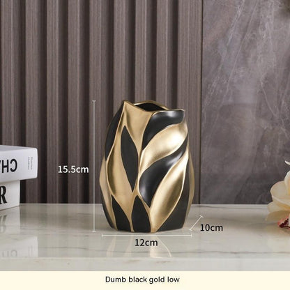 Light Luxury Advanced Creative Living Room Decoration Ceramic Vase - Pacisia