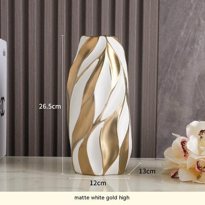 Light Luxury Advanced Creative Living Room Decoration Ceramic Vase - Pacisia