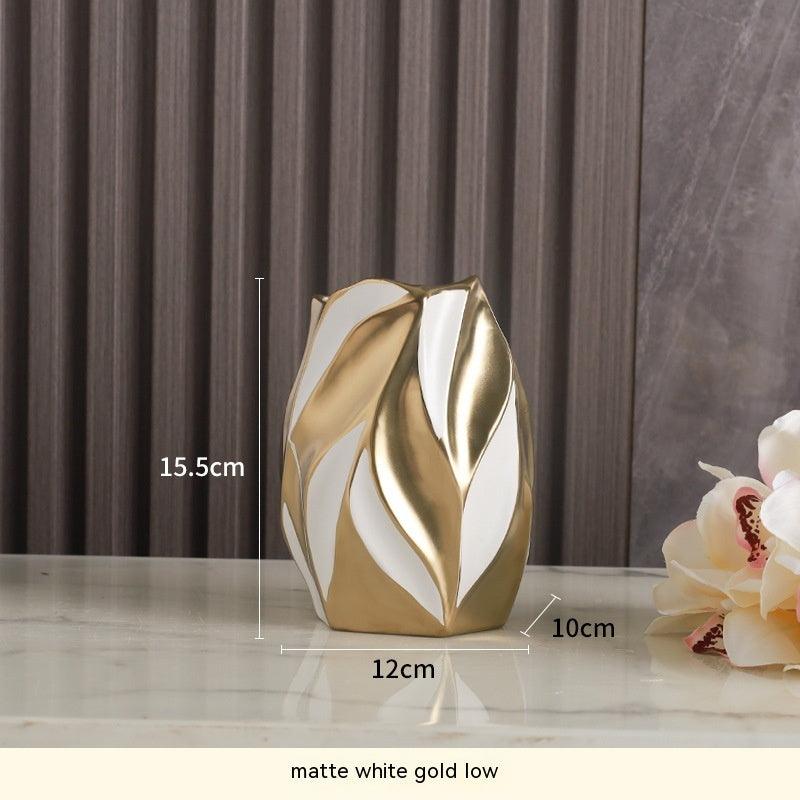 Light Luxury Advanced Creative Living Room Decoration Ceramic Vase - Pacisia