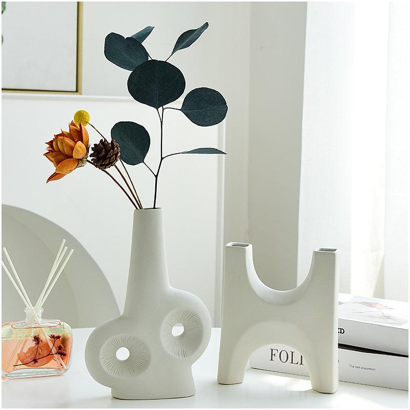 Light Luxury Art Style Ceramic Vase Ornaments - Pacisia