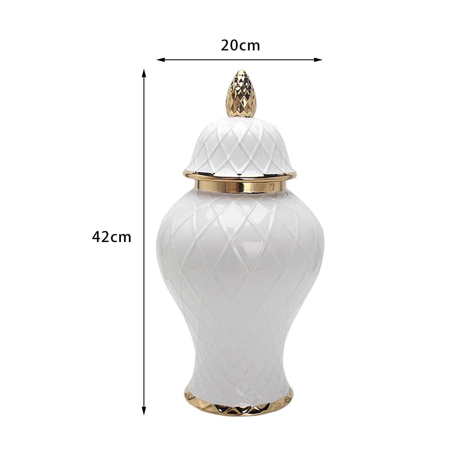 Light Luxury Ceramic Gold Vase Ornaments - Pacisia