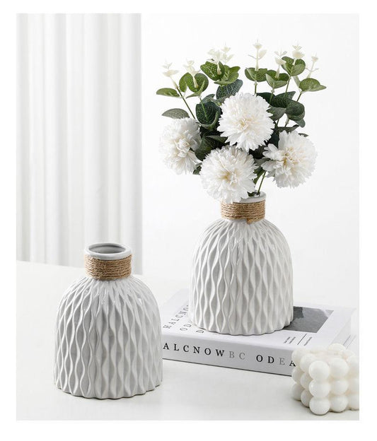 Light Luxury Ceramic Vase Decoration Living Room Bedroom Room Female Decoration - Pacisia