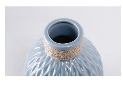 Light Luxury Ceramic Vase Decoration Living Room Bedroom Room Female Decoration - Pacisia