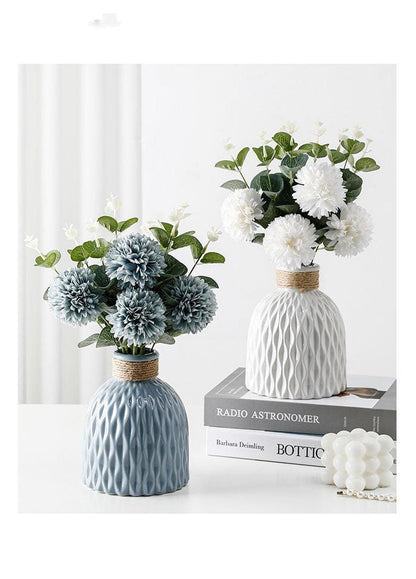 Light Luxury Ceramic Vase Decoration Living Room Bedroom Room Female Decoration - Pacisia