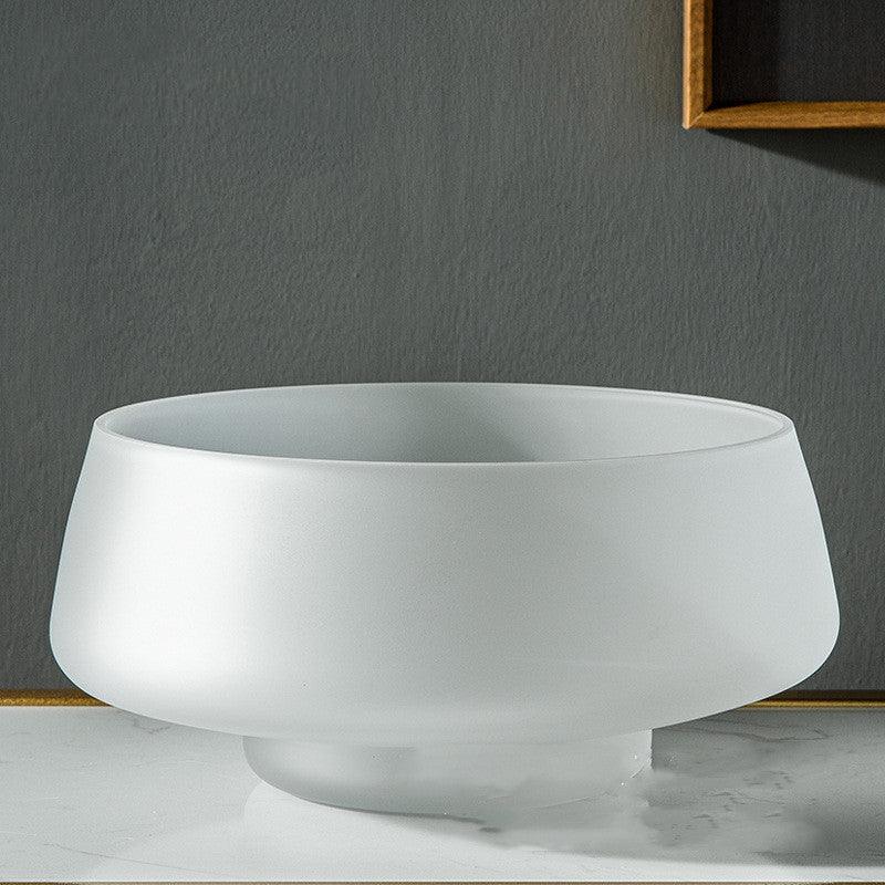 Light Luxury Frosted Coffee Color Glass Vase Decoration - Pacisia