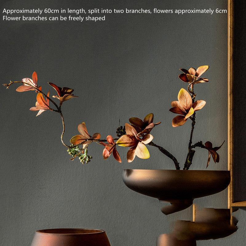 Light Luxury Frosted Coffee Color Glass Vase Decoration - Pacisia