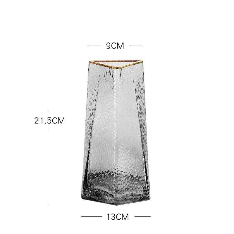 Light Luxury Glass Vase Transparent Creative Simplicity - Pacisia