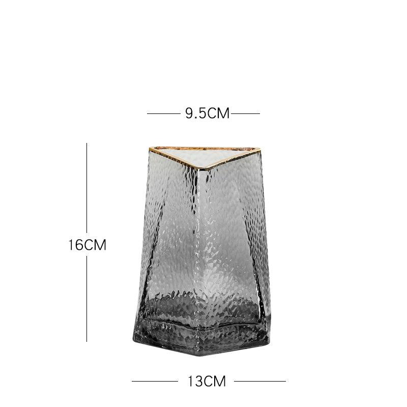 Light Luxury Glass Vase Transparent Creative Simplicity - Pacisia