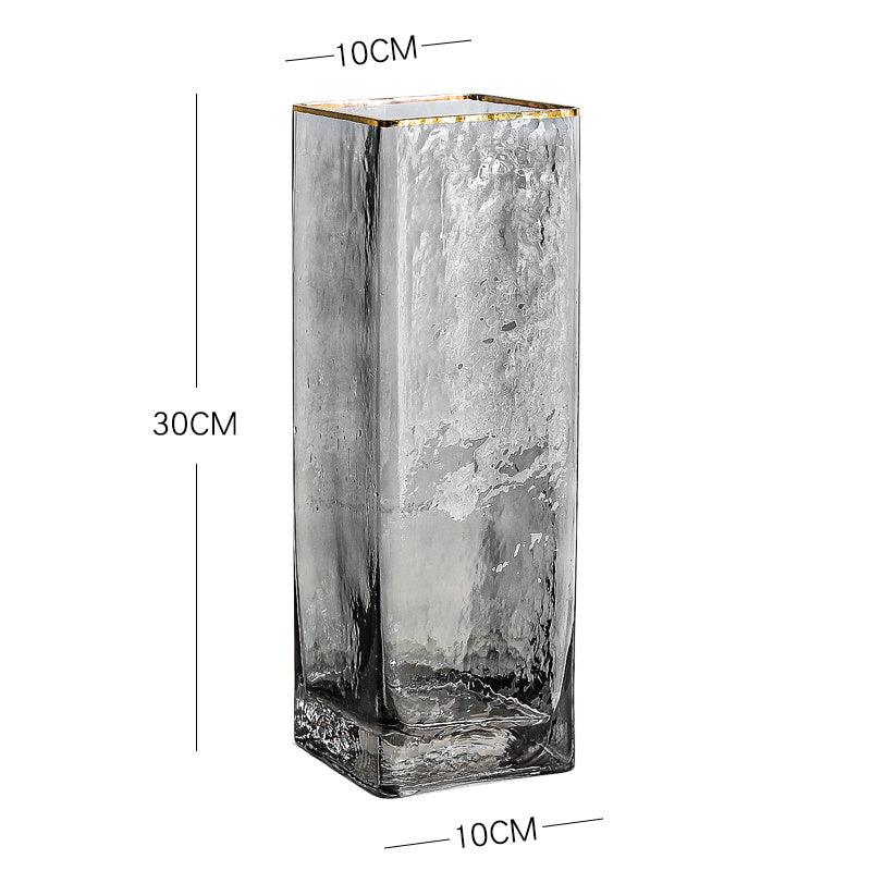 Light Luxury Glass Vase Transparent Creative Simplicity - Pacisia
