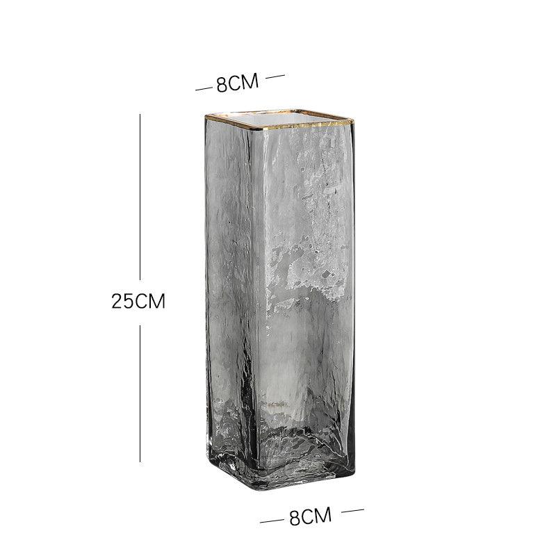 Light Luxury Glass Vase Transparent Creative Simplicity - Pacisia