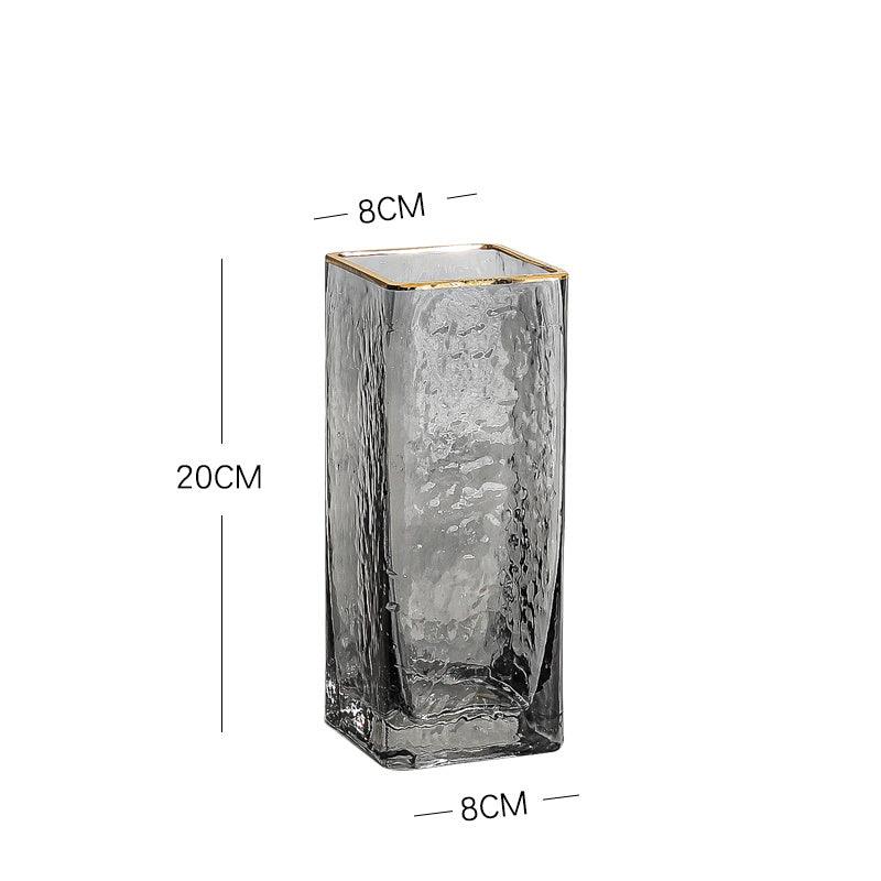 Light Luxury Glass Vase Transparent Creative Simplicity - Pacisia
