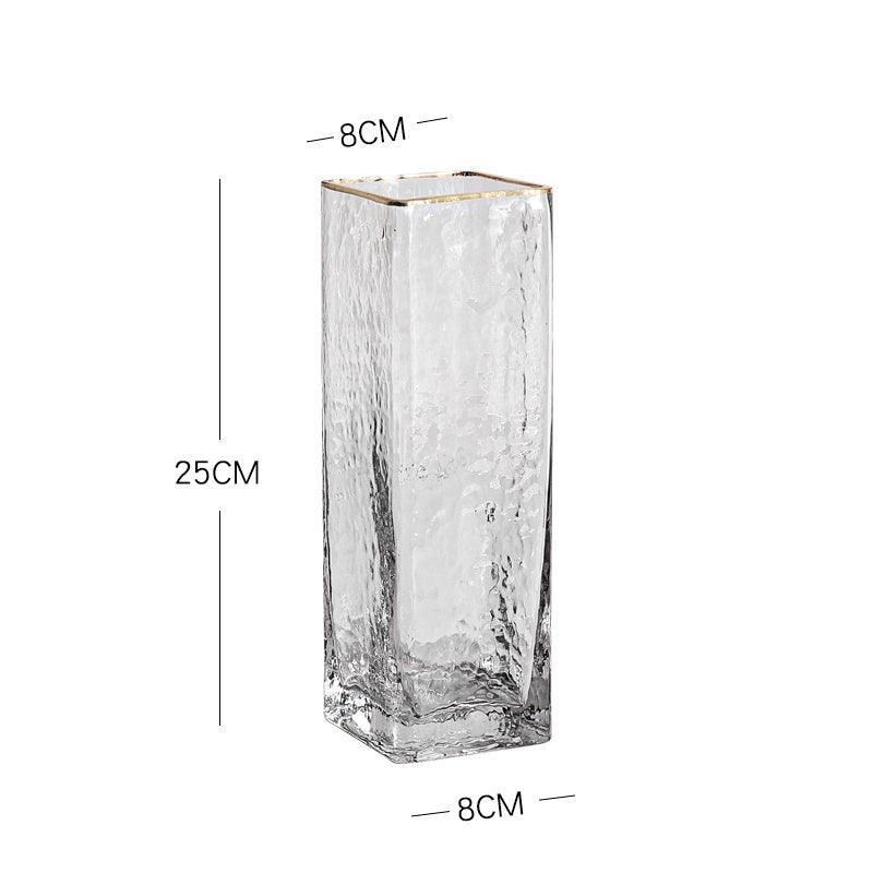 Light Luxury Glass Vase Transparent Creative Simplicity - Pacisia