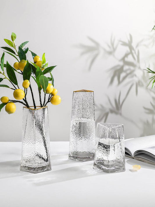 Light Luxury Glass Vase Transparent Creative Simplicity - Pacisia