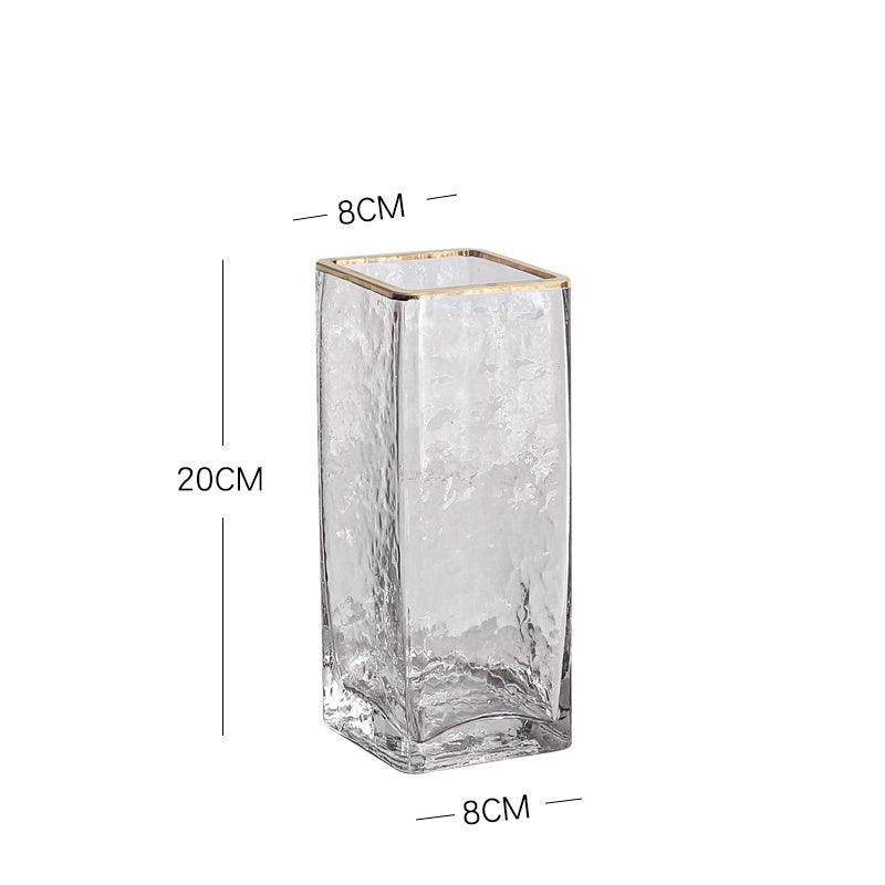 Light Luxury Glass Vase Transparent Creative Simplicity - Pacisia