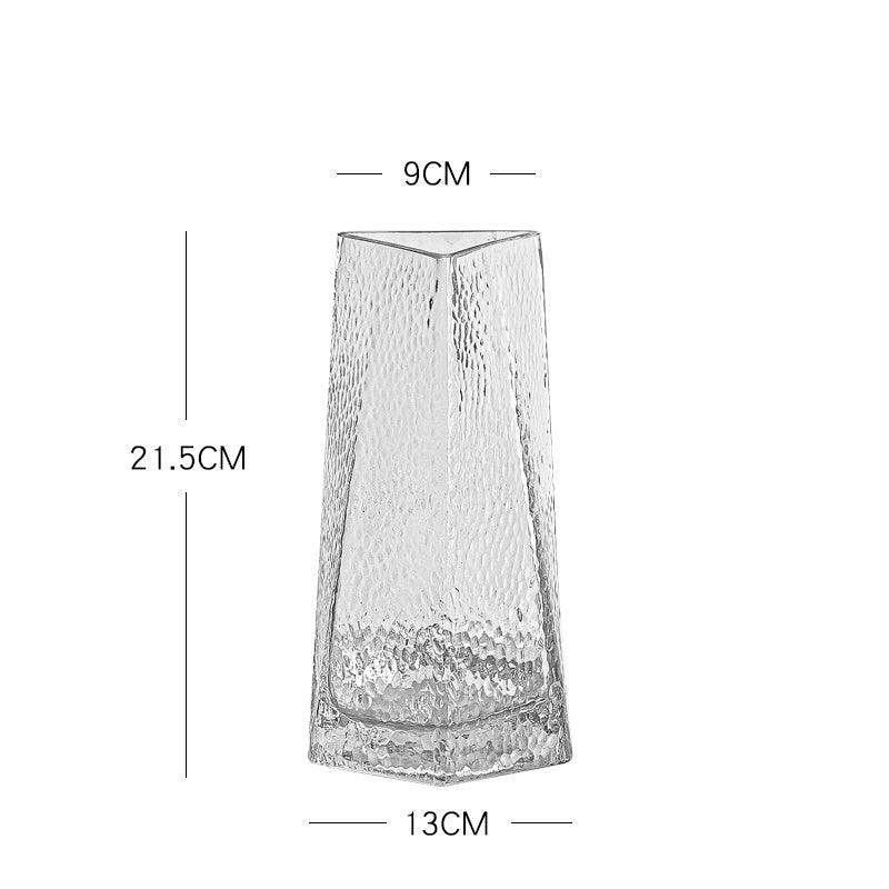 Light Luxury Glass Vase Transparent Creative Simplicity - Pacisia