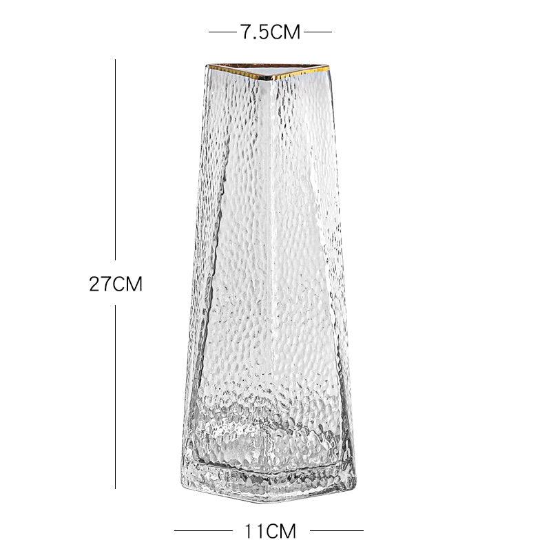 Light Luxury Glass Vase Transparent Creative Simplicity - Pacisia