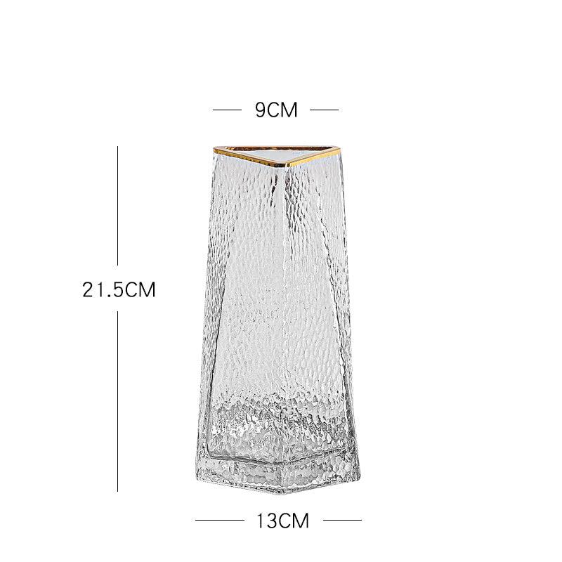 Light Luxury Glass Vase Transparent Creative Simplicity - Pacisia
