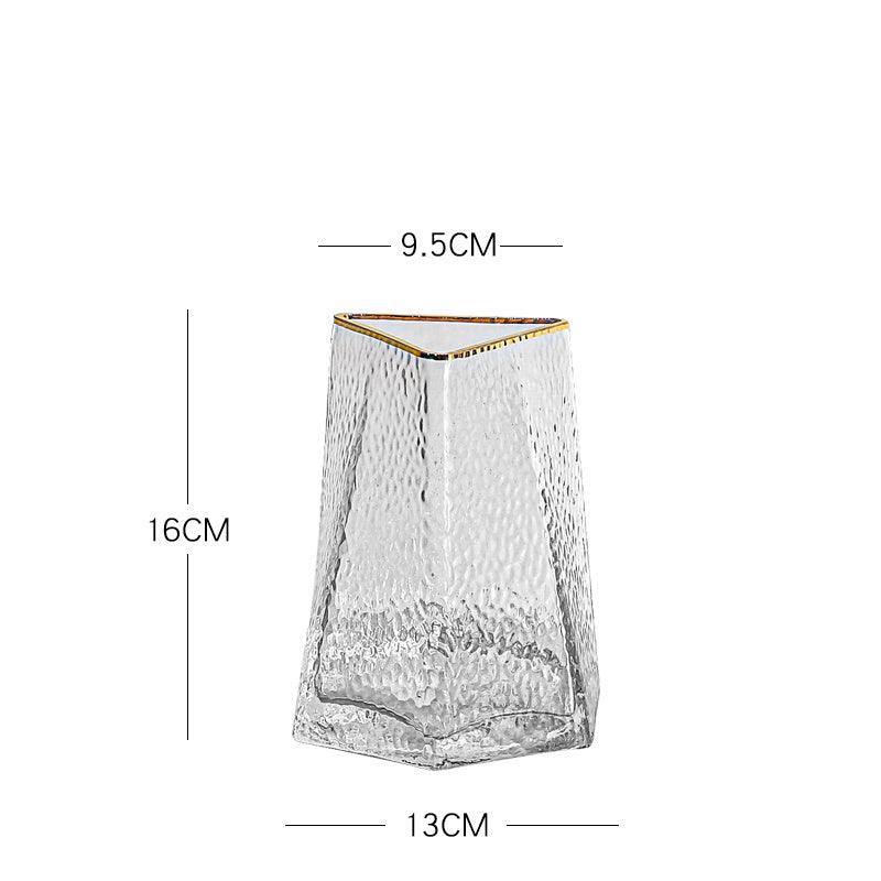 Light Luxury Glass Vase Transparent Creative Simplicity - Pacisia