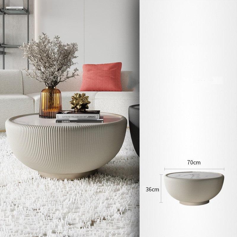 Light Luxury Round Tea Table Modern Simple Small House - Pacisia