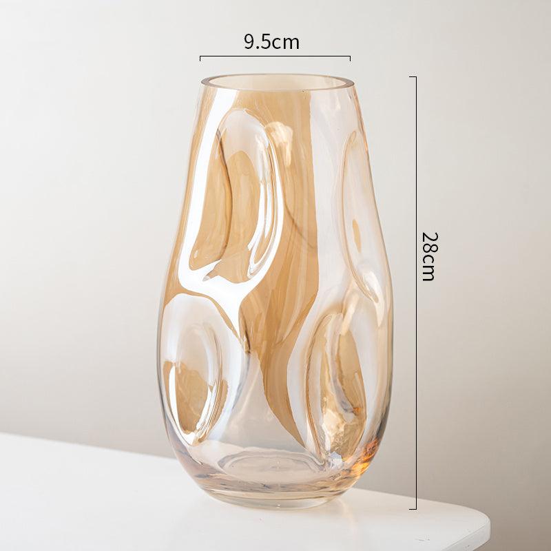 Light Luxury Style Golden Irregular OppositeSex Vase - Pacisia