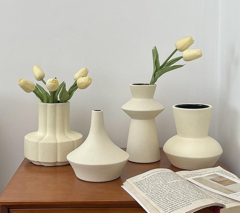 Light Luxury Vase Decoration Living Room Flower Arrangement Ins Style Ceramic Bottle - Pacisia