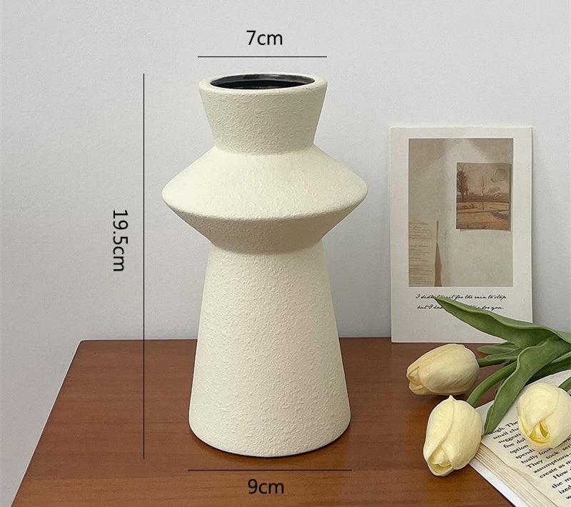 Light Luxury Vase Decoration Living Room Flower Arrangement Ins Style Ceramic Bottle - Pacisia