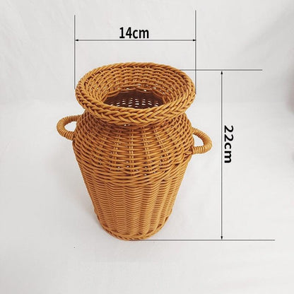 Living Dining Room Rattan Floor Vase Ornament - Pacisia