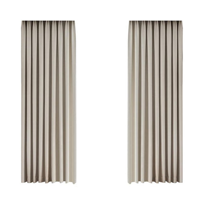 Living Room Bedroom Wheat Grain Solid Color Curtains - Pacisia