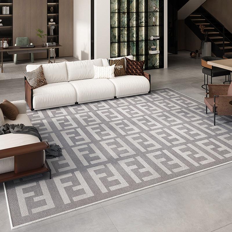 Living Room Carpet Full French Black And White Home - Pacisia