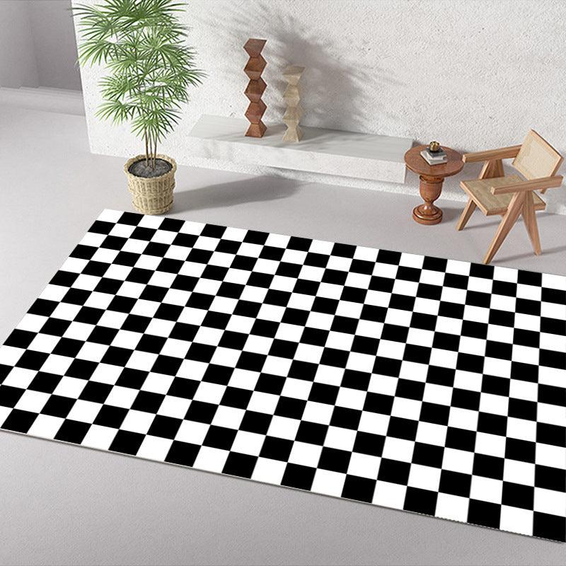 Living Room Checkerboard Bedroom Carpet Geometry - Pacisia