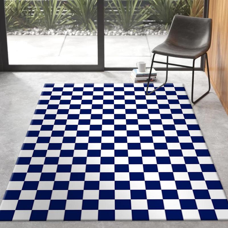 Living Room Checkerboard Bedroom Carpet Geometry - Pacisia