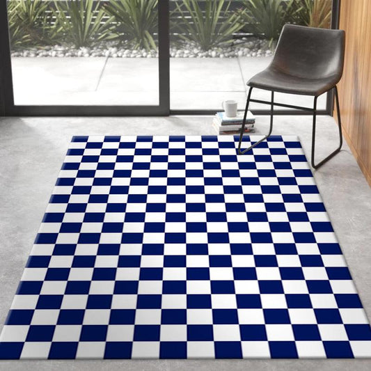 Living Room Checkerboard Bedroom Carpet Geometry - Pacisia