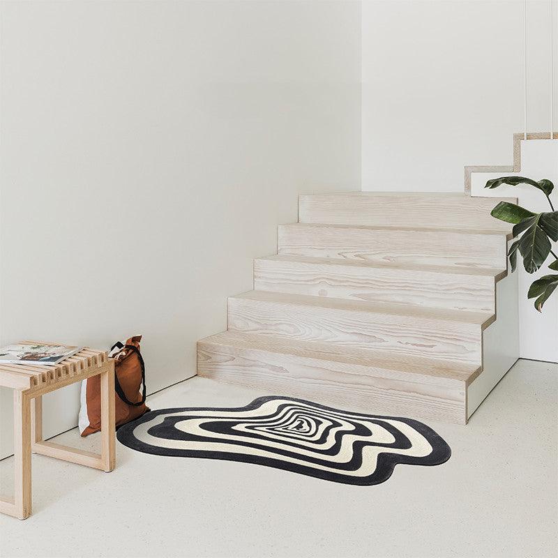 Living Room Coffee Table Shaped Irregular Carpet - Pacisia