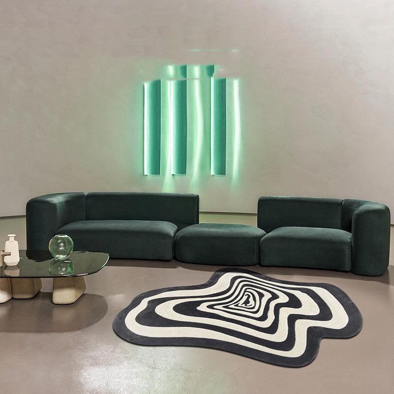 Living Room Coffee Table Shaped Irregular Carpet - Pacisia