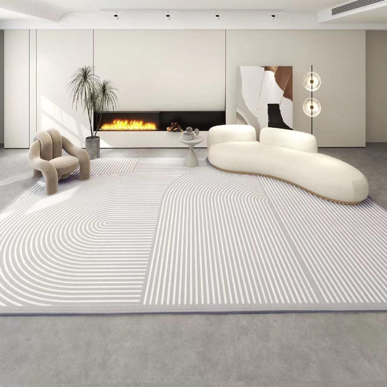Living Room Coffee Table Simple Cream Style Carpet - Pacisia