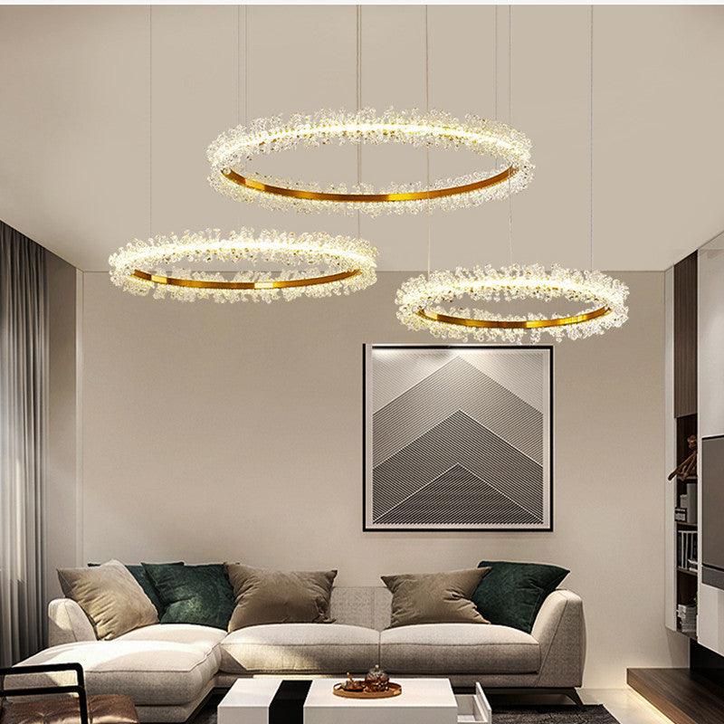 Living Room Crystal Chandelier Modern Style Electroplated Gold Creative - Pacisia