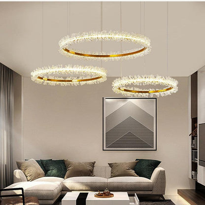 Living Room Crystal Chandelier Modern Style Electroplated Gold Creative - Pacisia