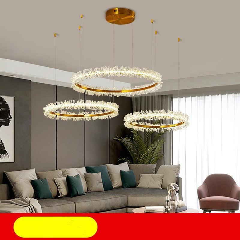 Living Room Crystal Chandelier Modern Style Electroplated Gold Creative - Pacisia