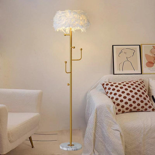 Living Room Hanger Decoration Feather Floor Lamp - Pacisia