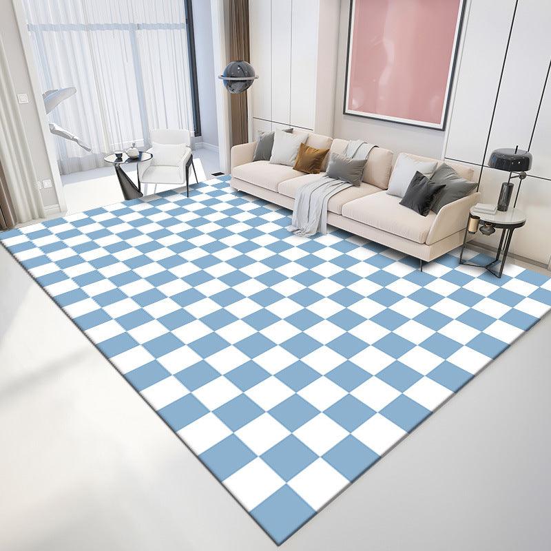 Living Room Simple Colorful Checkerboard Carpet - Pacisia