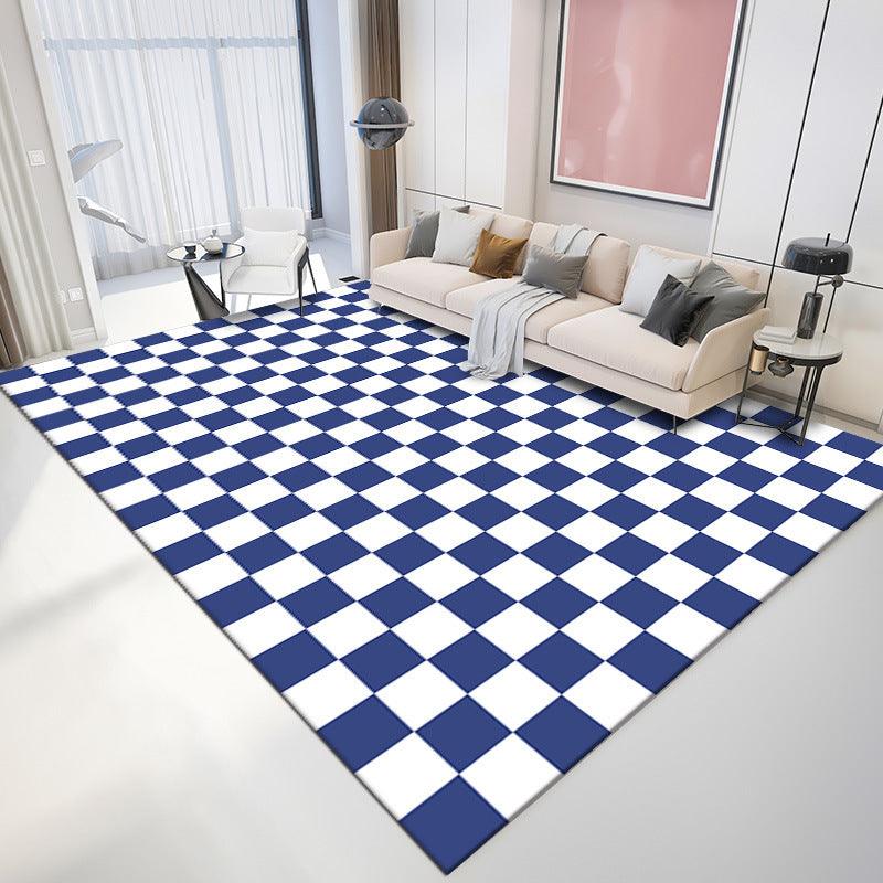 Living Room Simple Colorful Checkerboard Carpet - Pacisia