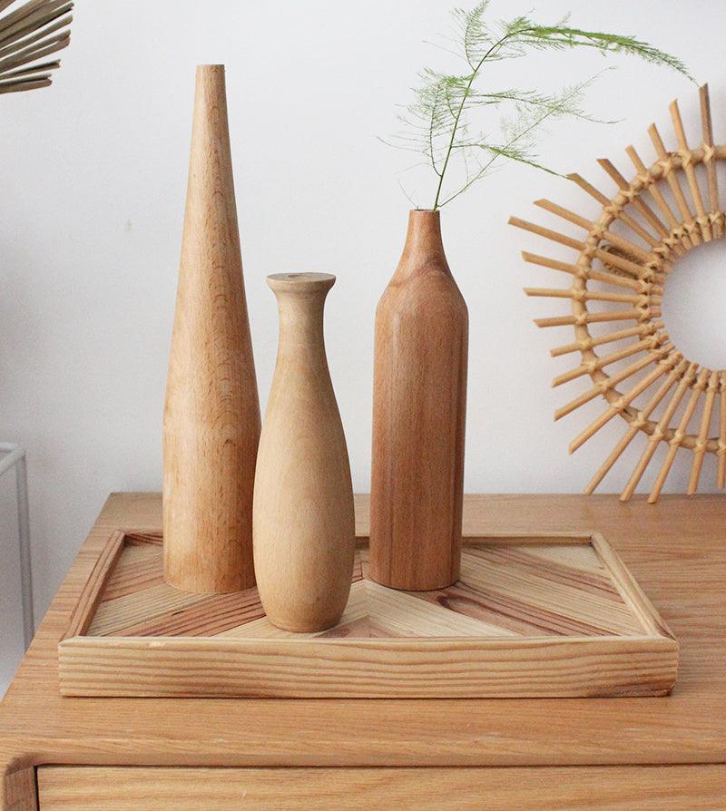 Living Room Solid Wood Dry Flower Vase Decoration - Pacisia