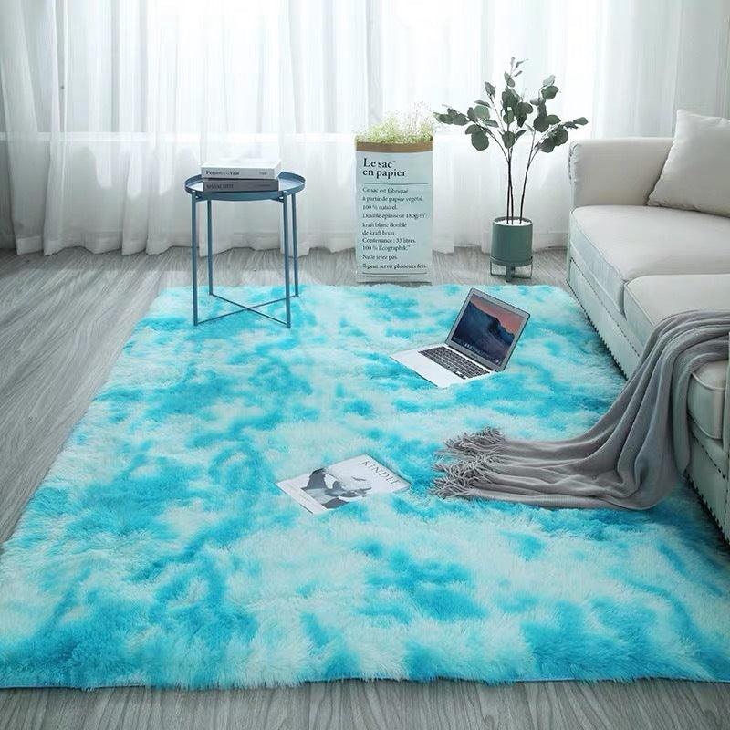 Long hair tie-dyed gradient carpet living room bedroom - Pacisia