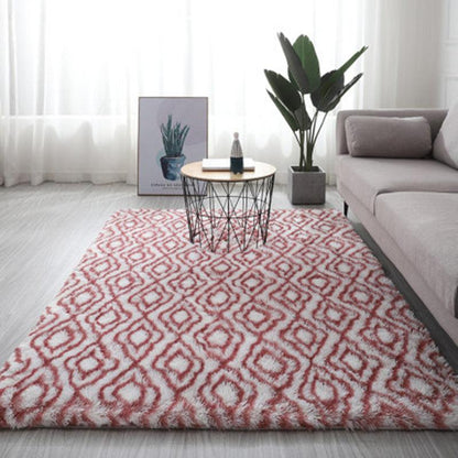 Long hair tie-dyed gradient carpet living room bedroom - Pacisia