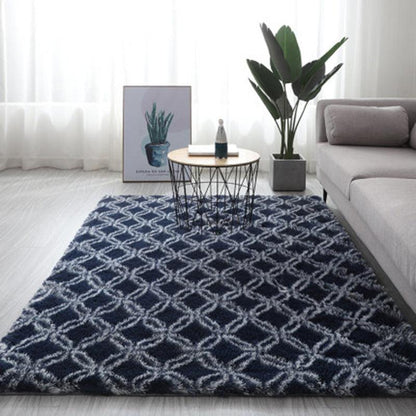 Long hair tie-dyed gradient carpet living room bedroom - Pacisia